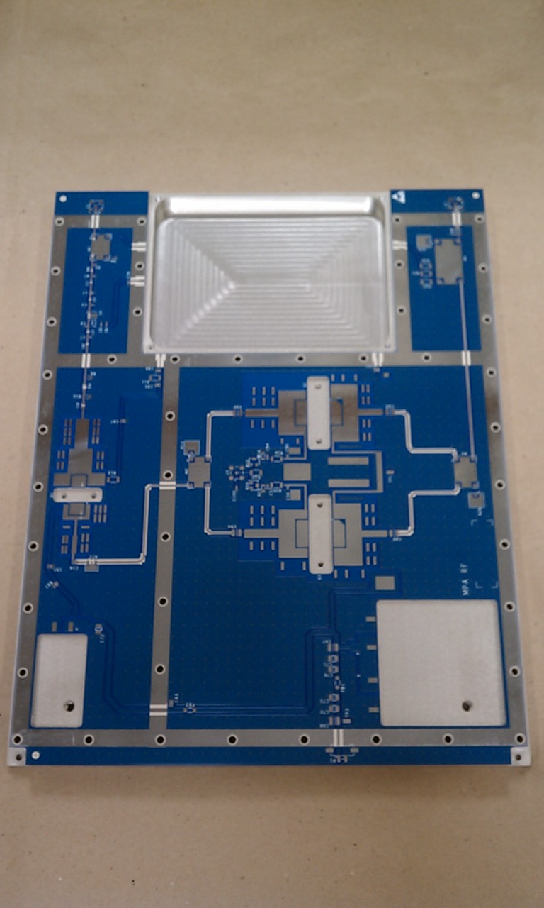 Board bonded to aluminim plate